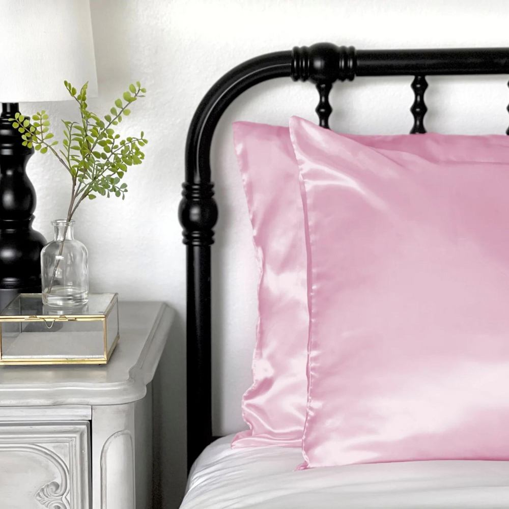 Morning Glamour Satin Pillowcase - Solid Colour (various colours)