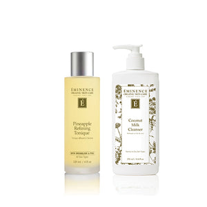 Coconut Milk Cleanser + Pineapple Exfoliating Toner