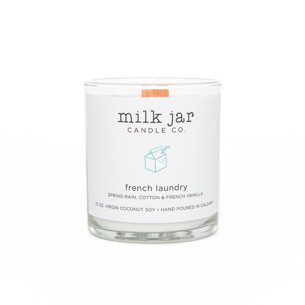 
                
                    Load image into Gallery viewer, Milk Jar Candle - French Laundry &amp;quot;Spring Rain, Cotton &amp;amp; French Vanilla&amp;quot; - Spirit Spa Shop
                
            