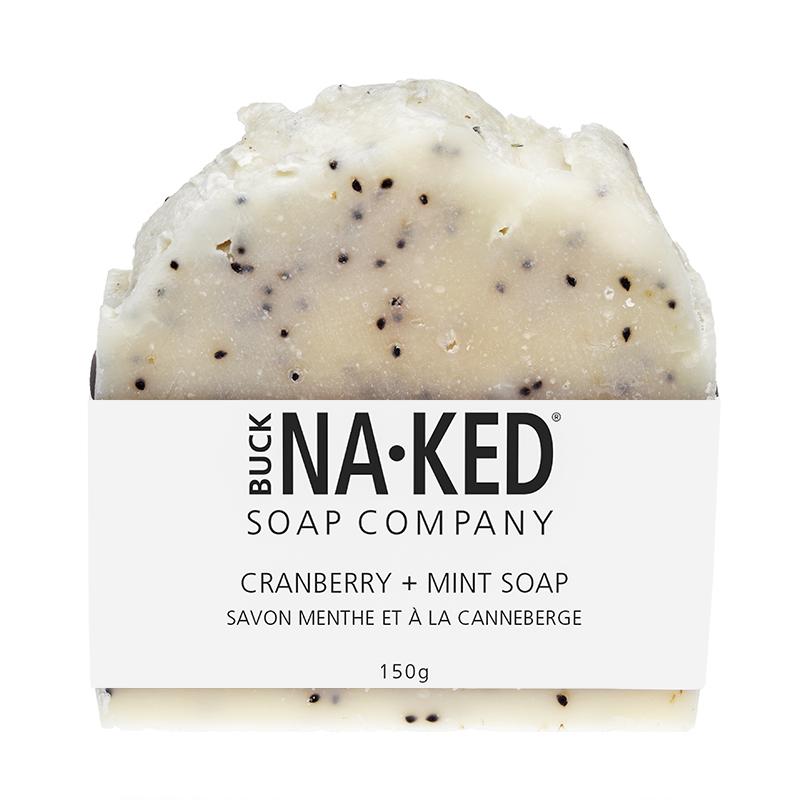 Buck Naked Cranberry + Mint Soap