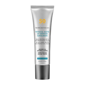 A broad spectrum, 100% physical tinted sunscreen with spf 50 sun protection that has a long-lasting matte finish and is perfect for oily skin.