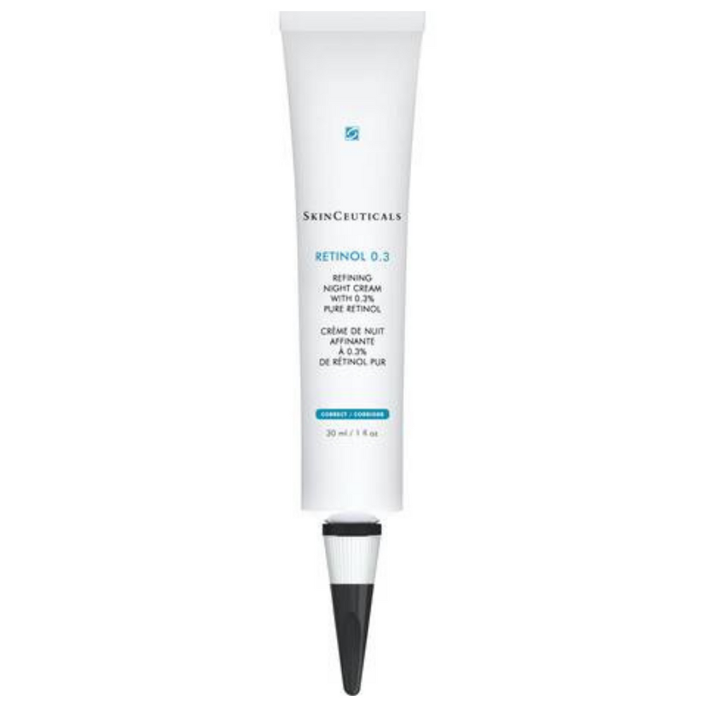 A concentrated facial retinol cream formulated with pure retinol, designed to improve the appearance of visible signs of aging and pores while minimizing breakouts