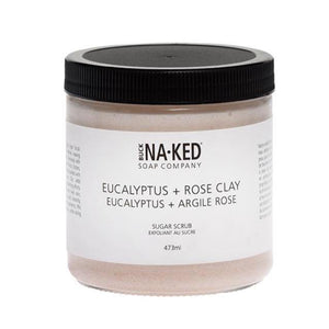 Buck Naked Eucalyptus + Rose Clay Sugar Scrub - Spirit Spa Shop